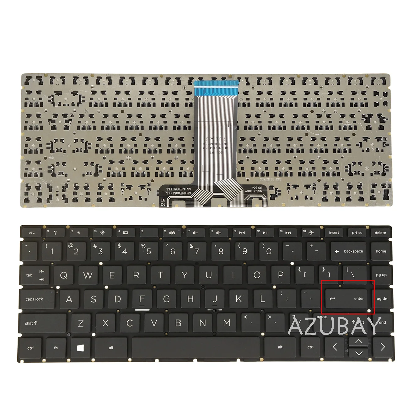 Teclado de portátil en inglés estadounidense para HP Home 14-cf00, 14-ma00, 14-dk00, 14s-er00, 240 G8, 245 G8, 246 G8, 247 G8, 240 G9, 245 G9, 246 G9