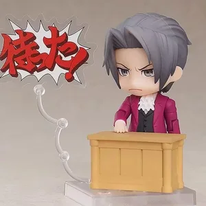 Anime Ace Lawyer Phoenix Wright 1761 Meilen Edgeworth 1762 Artikulierte Actionfigur PVC Packed Puppendekoration 10 cm 10 Hauptverkaufs Vinyl Phoenix - №9
