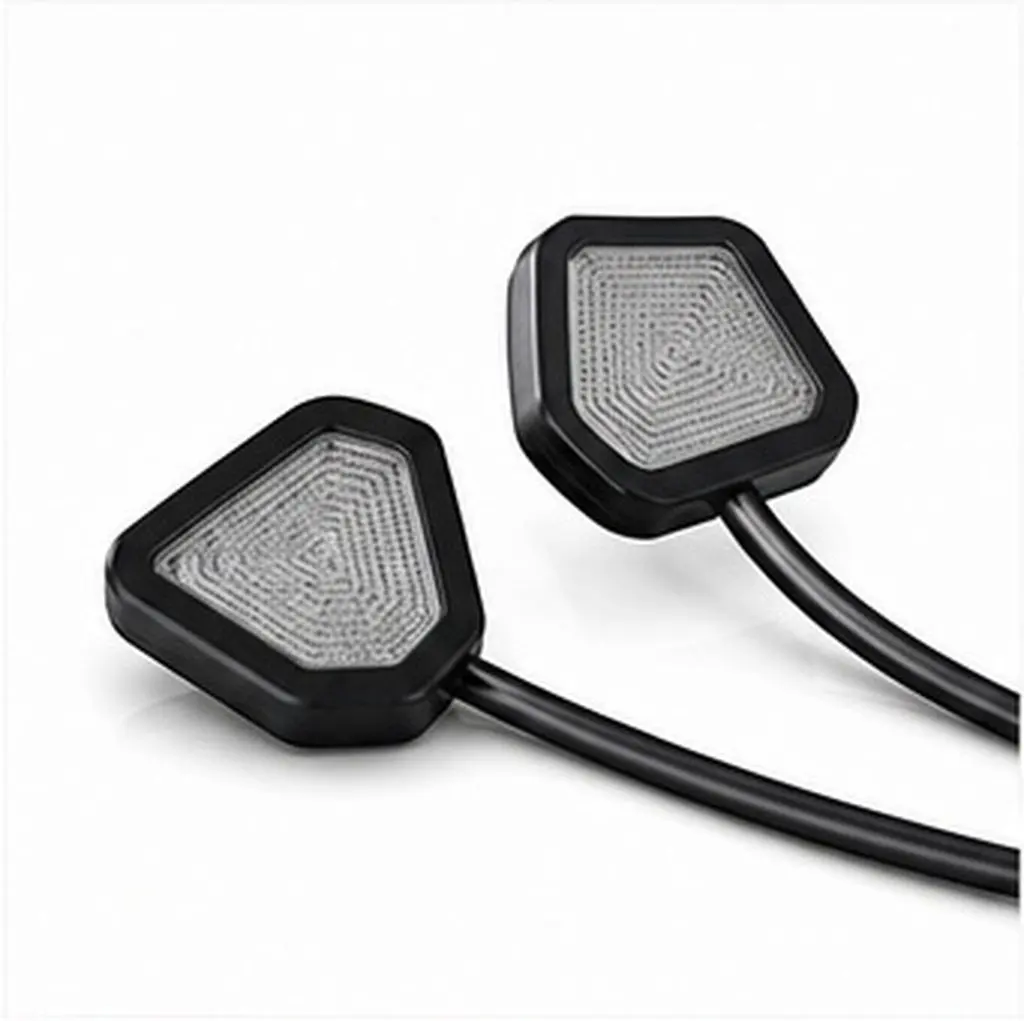 2Pcs Car Reversing Radar Blind Spot Monitor Millimeter Wave Range Lane Change Assist Vehicle Safety Light System