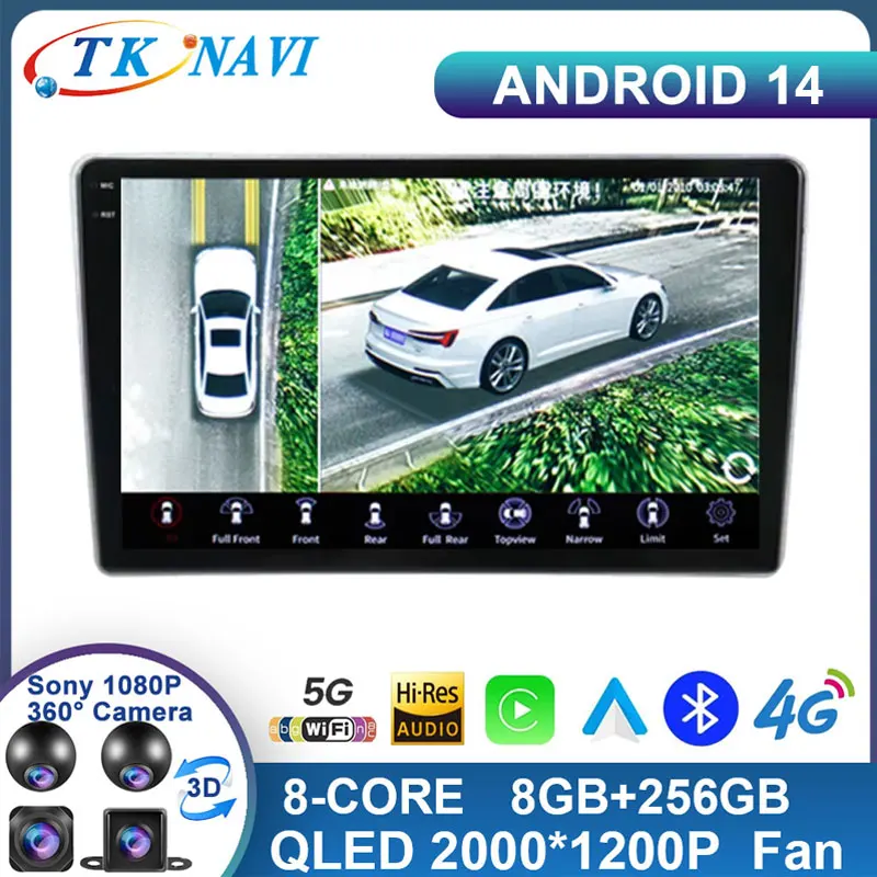 

Android 14 For Geely Emgrand EC7 2014 2015 2016 Car Radio Multimedia Stereo Ai Voice Carplay WIFI 4G LTE QLED DSP No 2 Din GPS