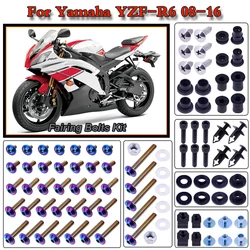 Motorcycle Stainless Complete Bodywork Fairing Bolt Kit Screws Clip For Yamaha YZF-R6 2008-2016 2015 2014 2013 2012 2011 YZF R6