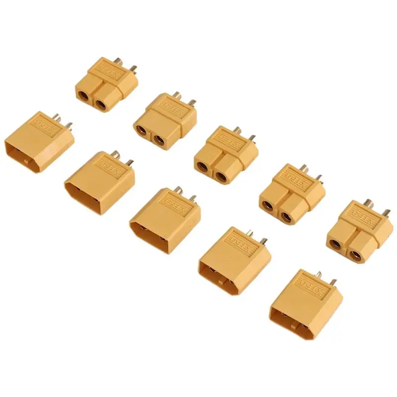 [NEWA08R】 XT60 Connector Pairs - Pack Of 5 Pairs