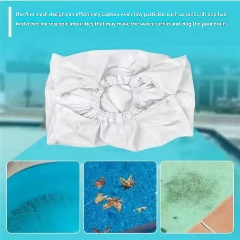 ABGR-Pool Cleaner كيس مرشح استبدال 2 قطعة شبكة غرامة لنماذج Aquafirst و Aquabot 8111 8101 A8111PK #4