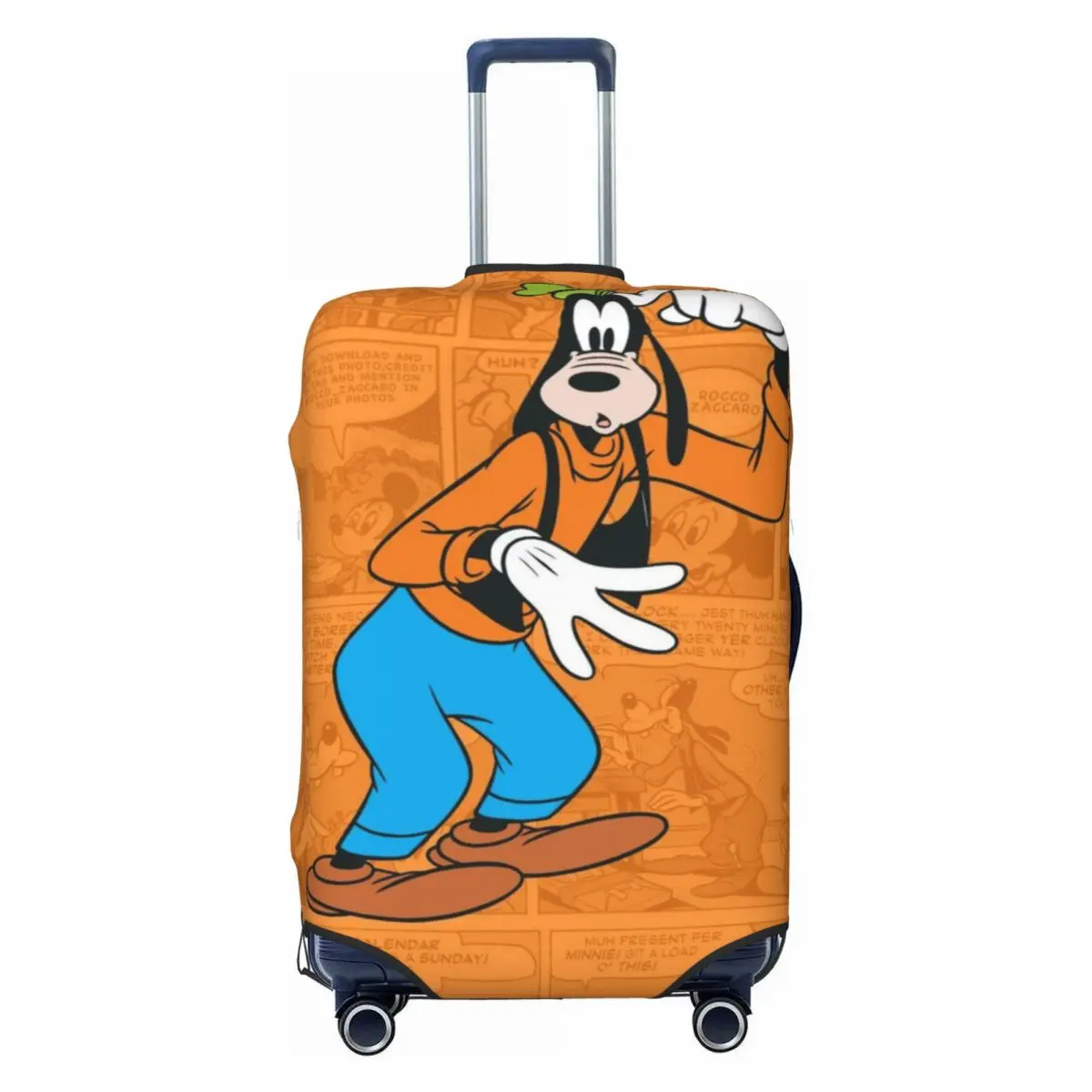 

Custom Goofy Goof Travel Luggage Cover Dust Proof Anime Cartoon Suitcase Cover Protector Fit 18-32 Inch