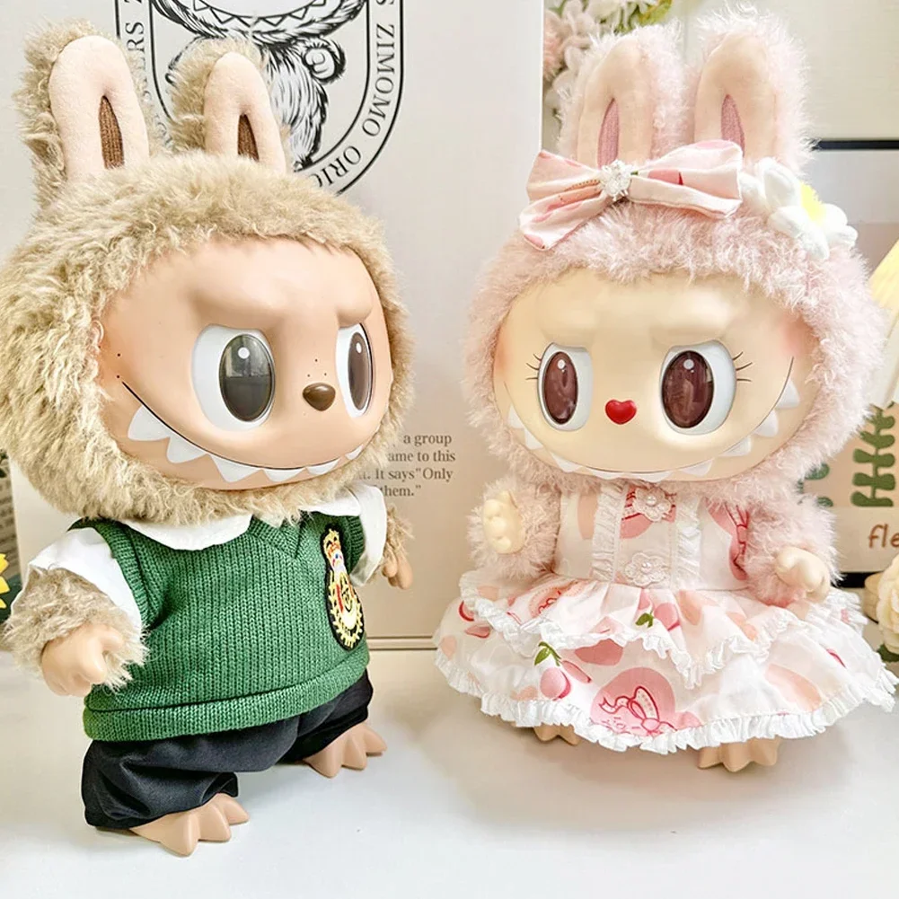 Ropa de muñeca de peluche de 38cm, accesorios de atuendo para Corea Kpop Exo Labubu Idol para muñeca MOKOKO, vestido de novia, traje, ropa de regalo