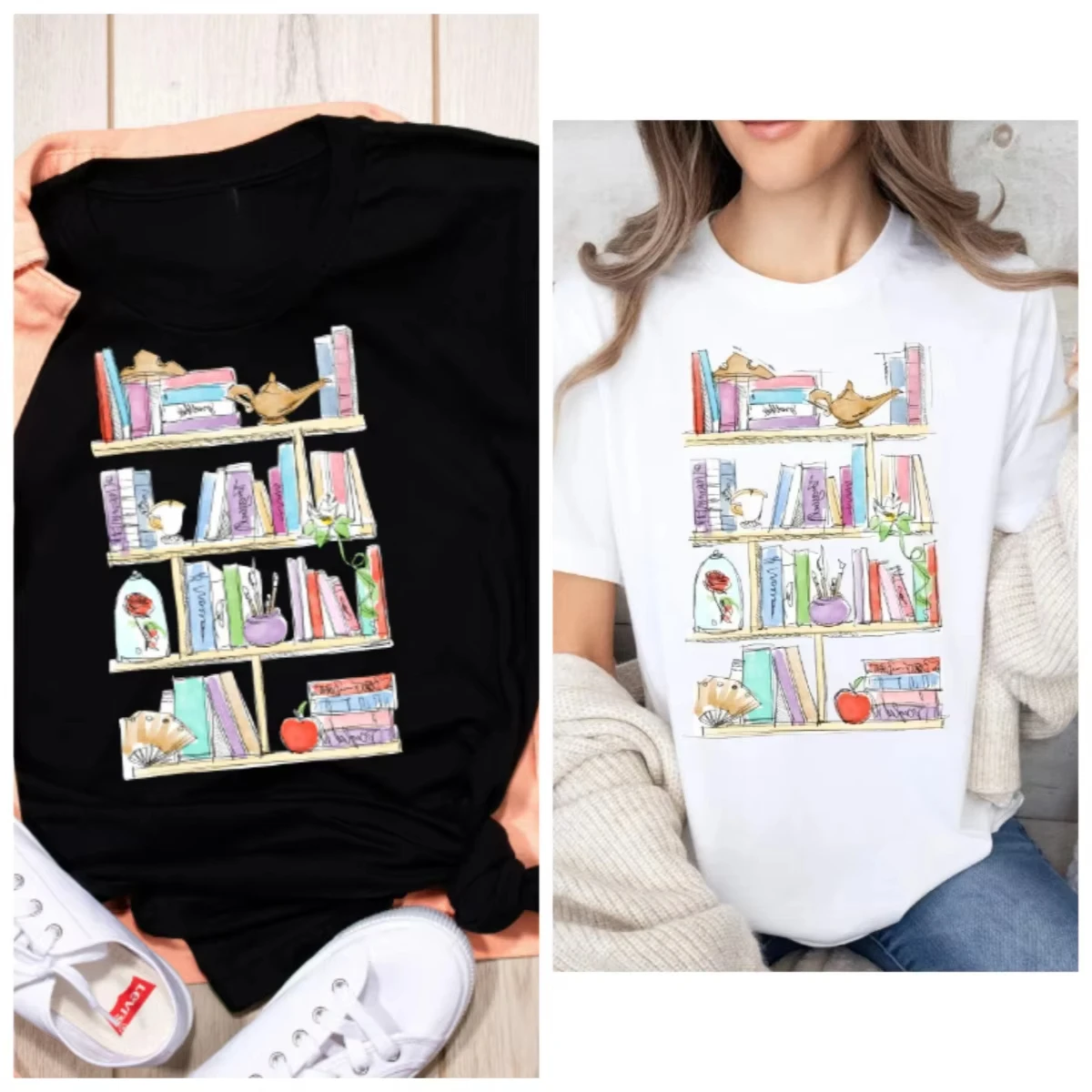 

Princess Book Shirt Disney Teacher Librarian Disney Book Lover Shirt Belle's Library Shirt Disney Book Worm School Shirt