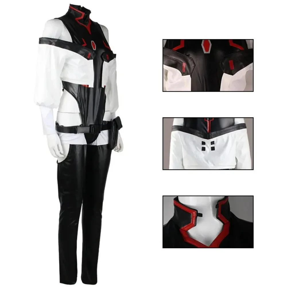 5PCS Cosplay Anime Punk Lucy Cosplay Costume Bodysuit Jumpsuits Jacket Full Suit Halloween Costumes for Women Men Sexy