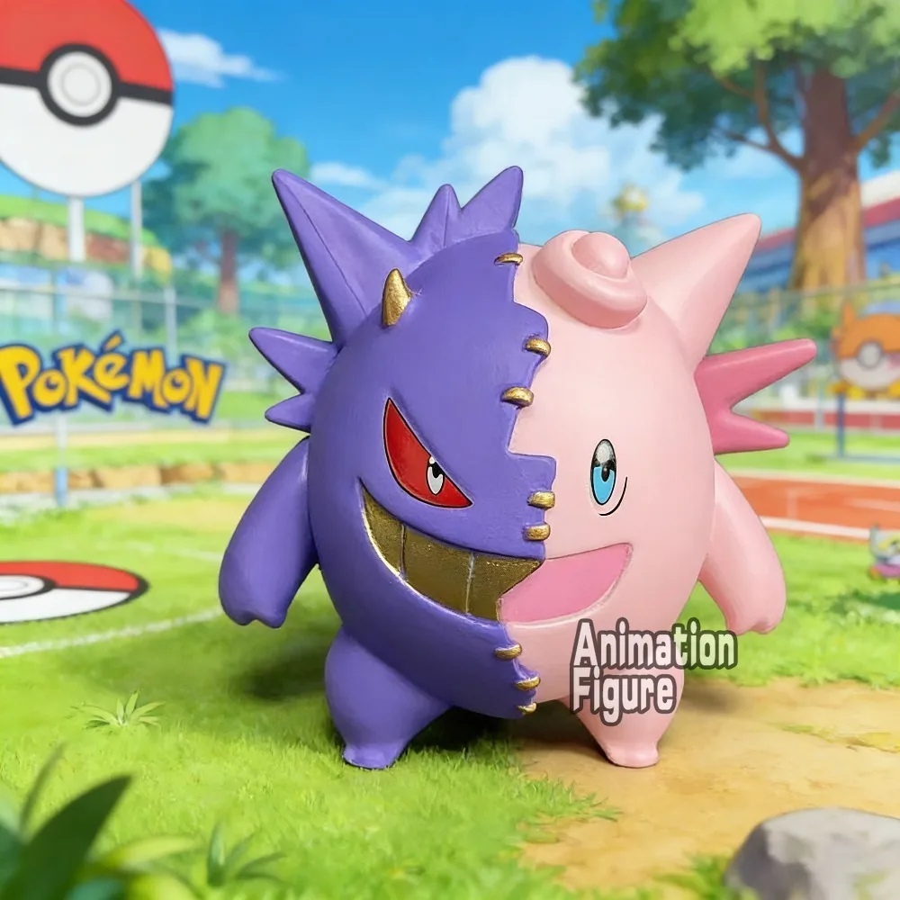 Figurines d'action Anime Pokemon Gengar et Clefable, 7.5cm/2,95 pouces, modèle de collection en Pvc, jouets pour cadeaux
