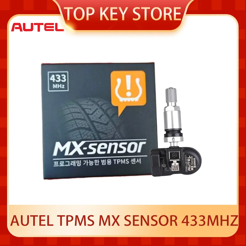 4PCS Autel Programmable TPMS MX Sensor Metal Valve Screw-in 433MHz Tire Pressure Monitor TS508 TS608 ITS600 MK808TS MP808TS