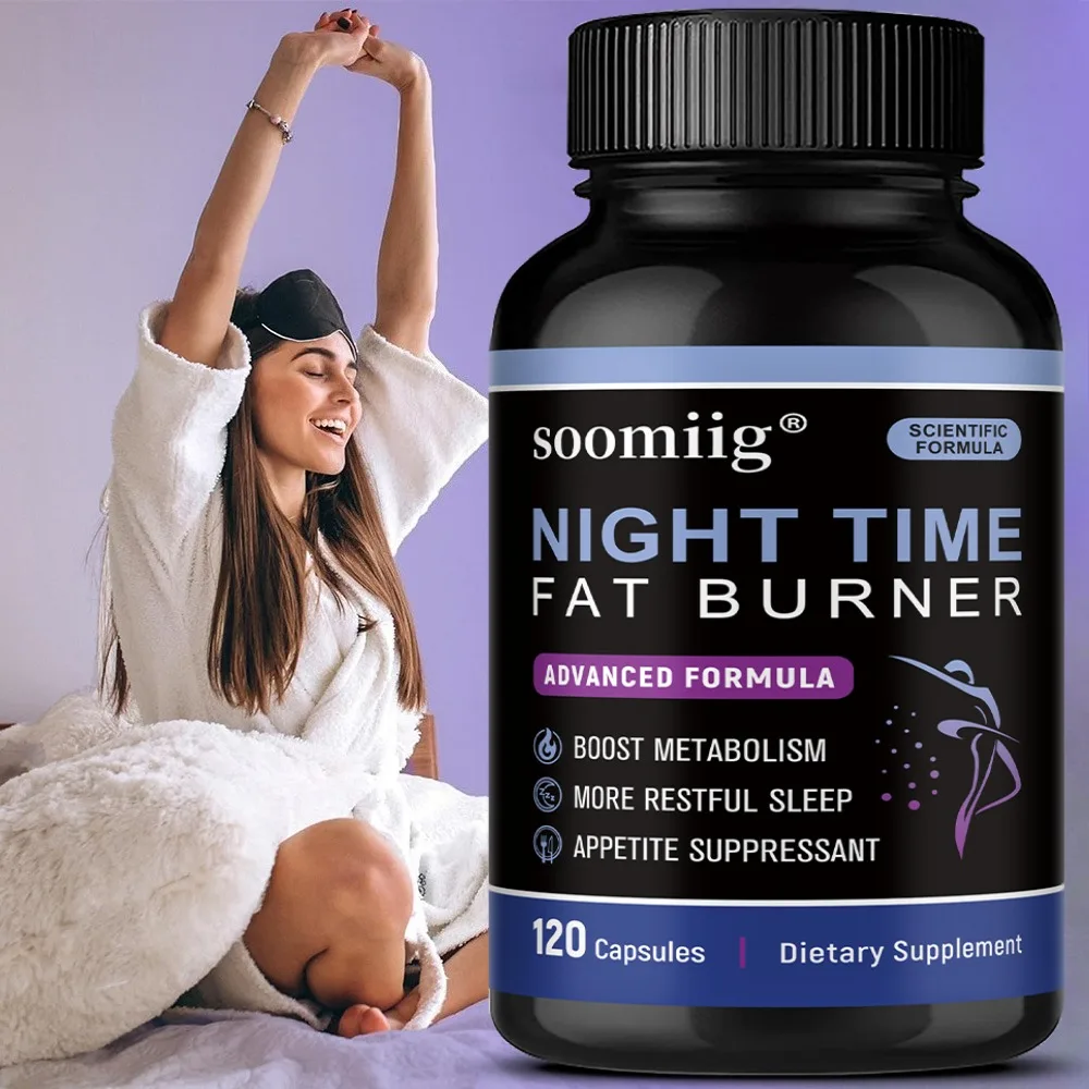 Night Time Capsules Plus Vitamin D White Kidney Bean Extract, Melatonin, Magnesium, Green Coffee Bean Extract