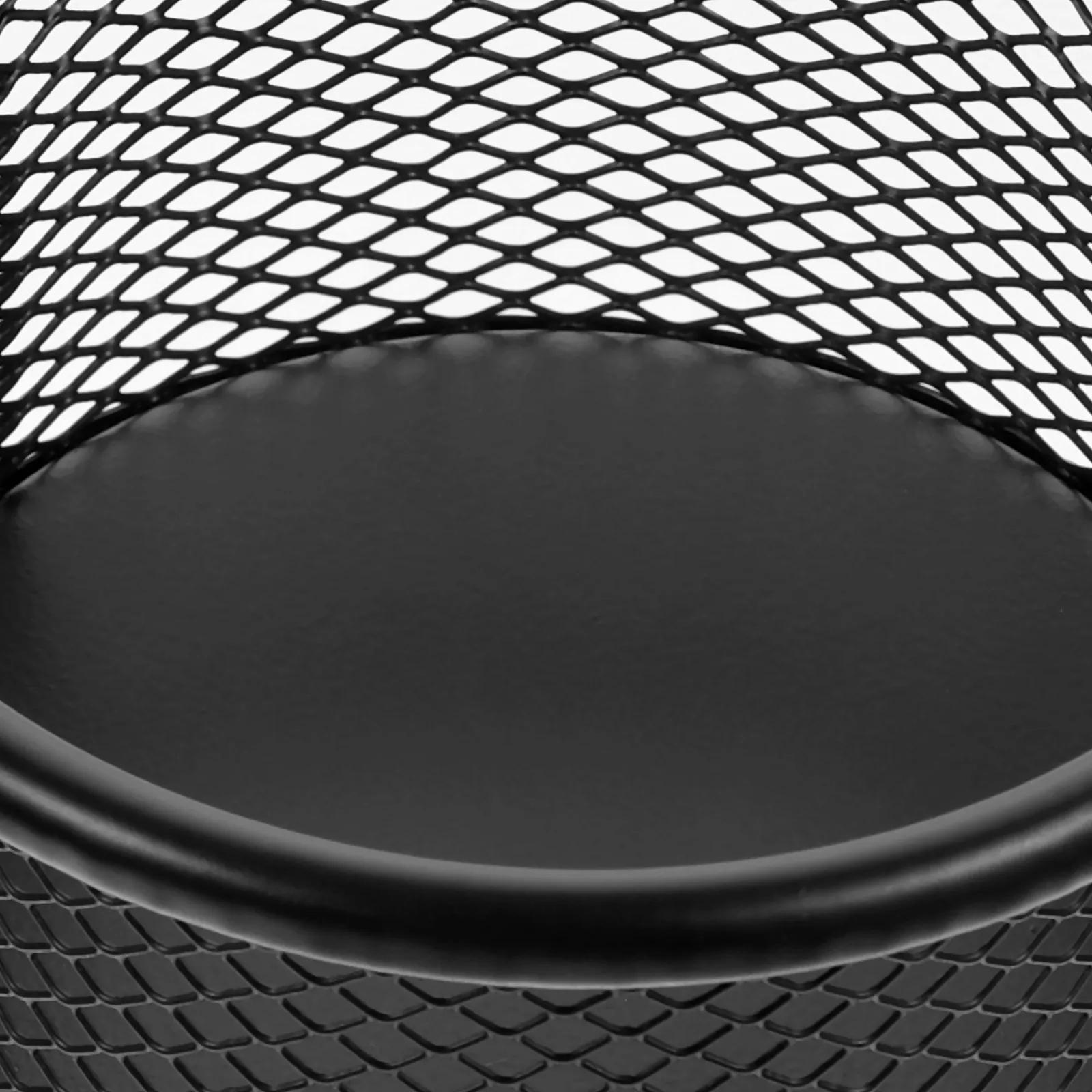 

6pcs Paper Holders Metal Mesh Round Black Storage Paper Clip Holder For Desk Office Supplies Desk ganizers Small Items Container