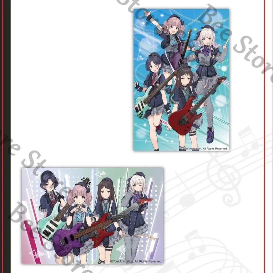 Anime GIRLS BAND CRY SUBARU NINA  MOMOKA  TOMO  RUPA Cosplay Cartoon Genuine Postcard Collection Card Decoration Gift Ornament view 6