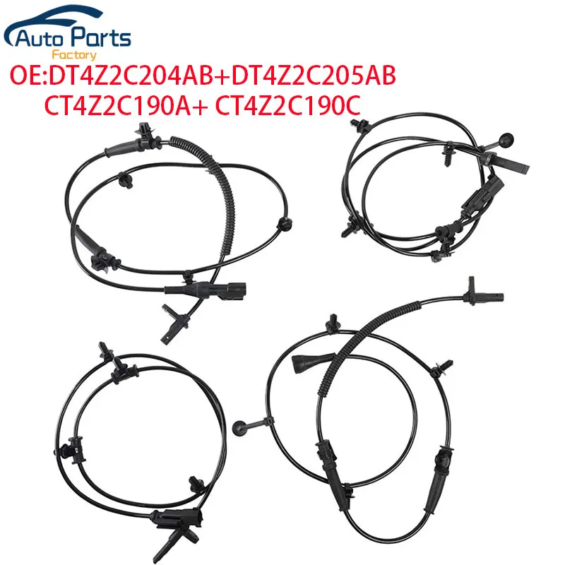 Nuevo Sensor de velocidad de rueda delantera trasera izquierda derecha ABS para Ford Edge Lincoln MKX DT4Z2C204AB DT4Z2C205AB CT4Z2C190A CT4Z2C190C