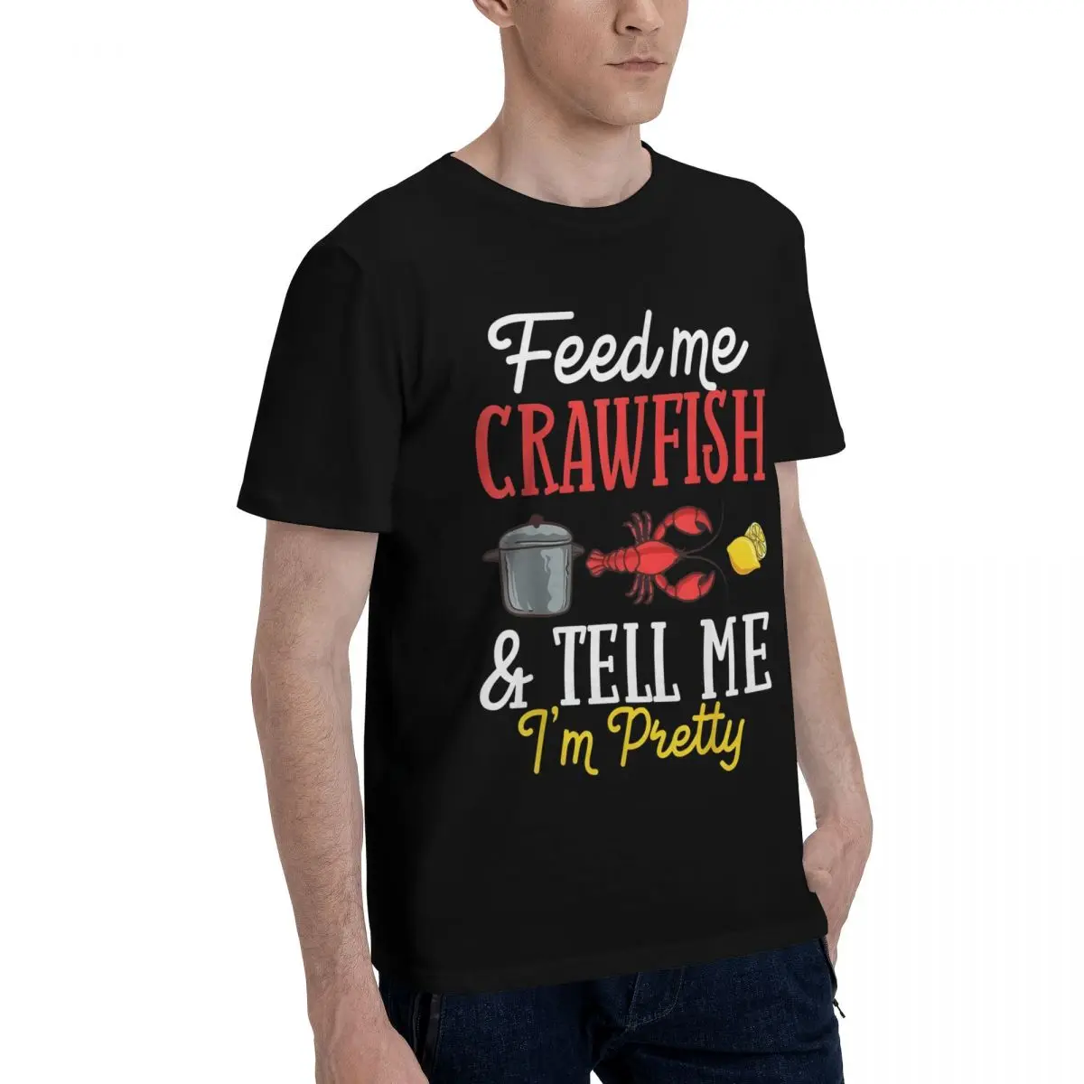 Crawfish Feast Delight Move Champion Novelty Top tee Vintage Leisure Eur Size