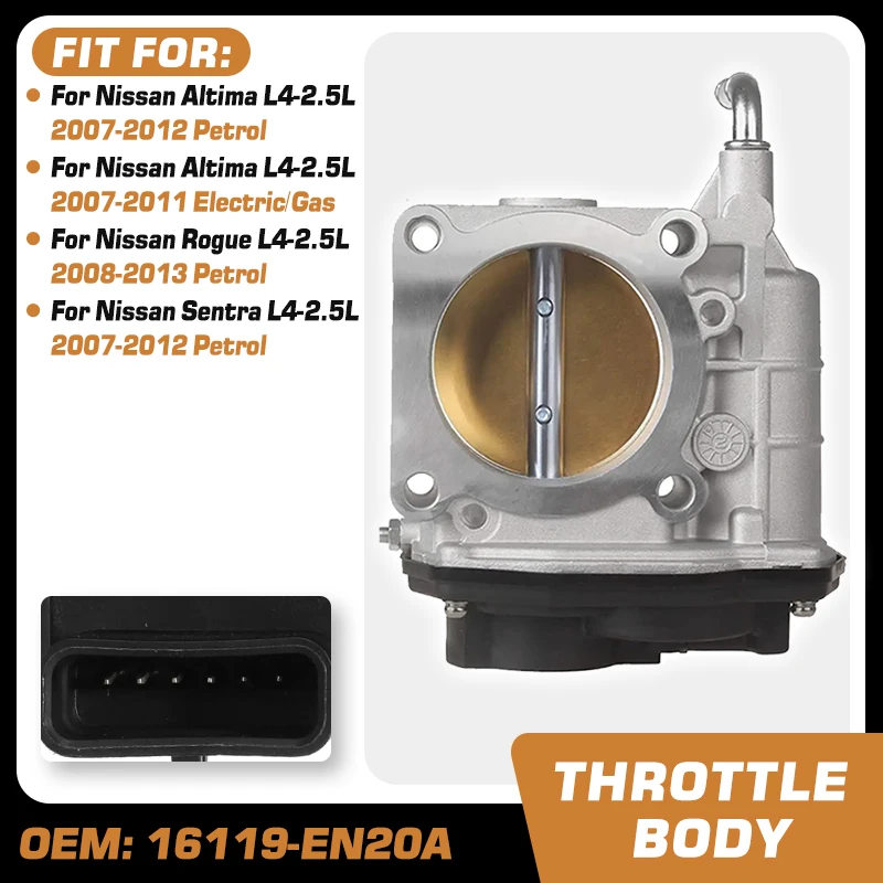 

Throttle Valve Throttle Body For Nissan Altima L32 Nissan Sentra b16 2007-2012 Nissan Rogue 2008-2013 16119-EN20A 16119-EN20B