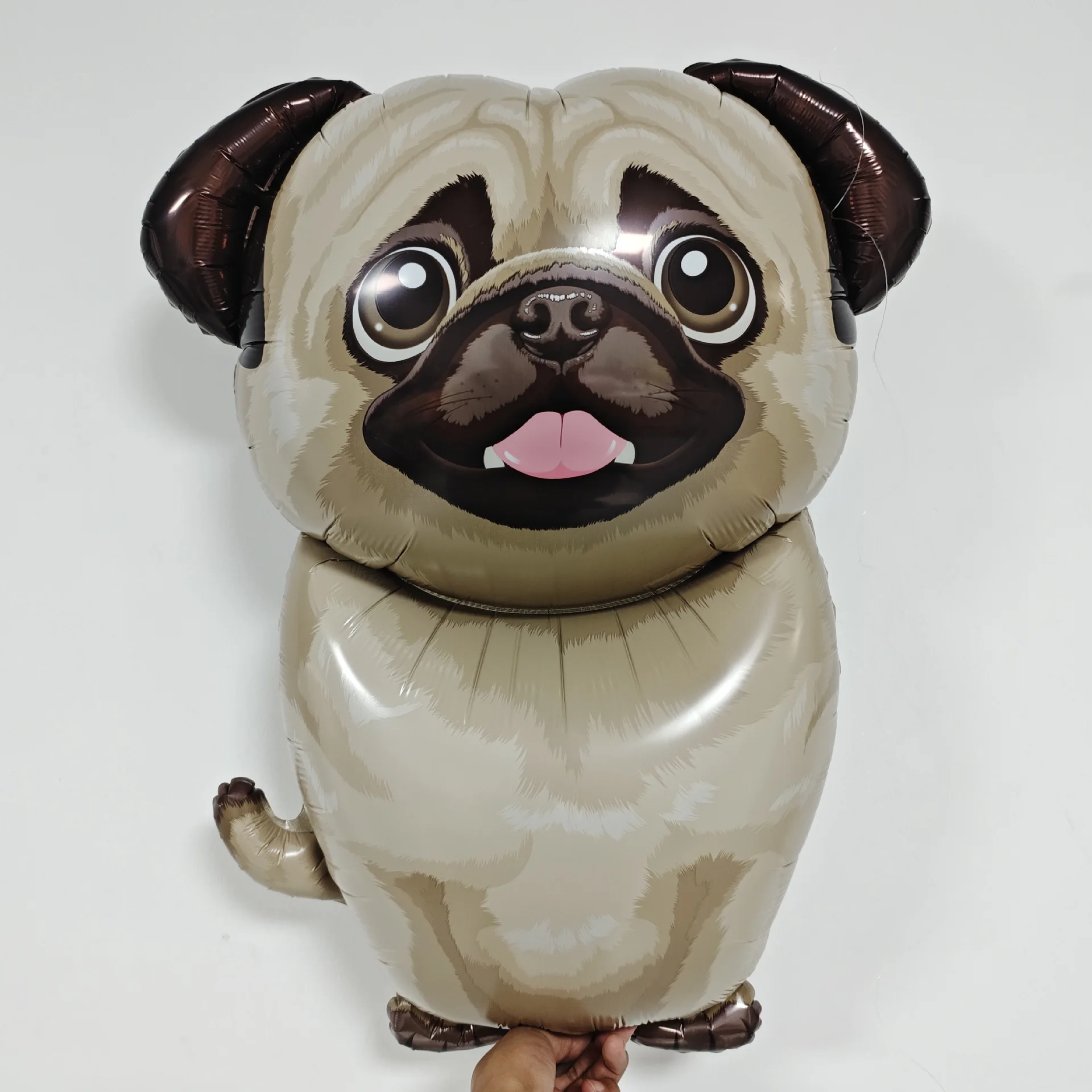 Cartoon Pug Dog Aluminum Film Balloons Cute Puppy Balloons Animal Theme Birthday Party Decoration Supplies Party Photo Prop