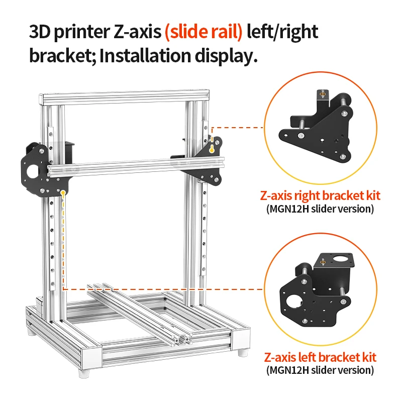 Imagem -02 - Dual z Axis Linear Rail Upgrade Kit Faça Você Mesmo Peças Impressora 3d Eixo x Creality Ender Ender Pro Ender v2