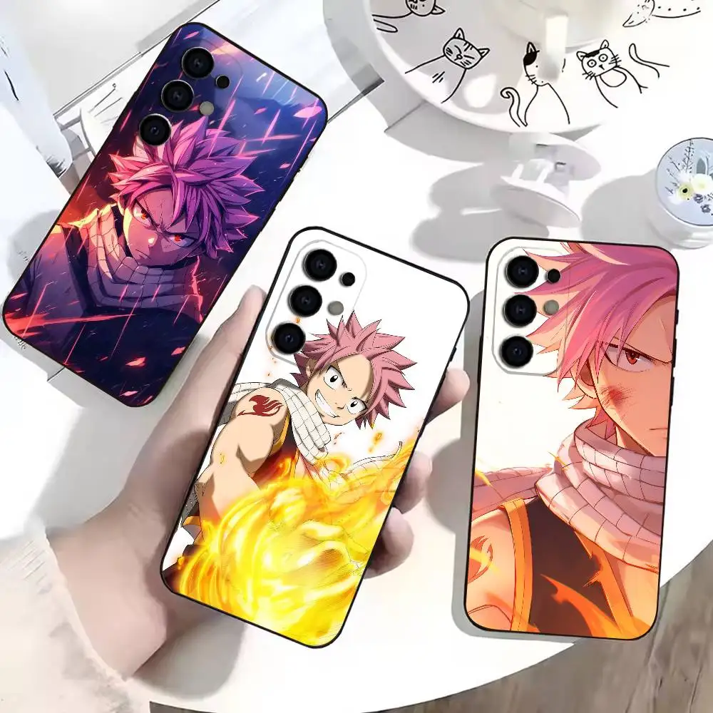 Fairy Tail Natsu  Phone Case Black Silicone Soft For Samsung S25,S24,S21,S22,S23,S30,Ultra,S20,Plus,Fe,Lite
