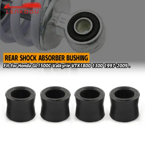 혼다 GL1500C 발키리 VTX1800 용 리어 쇼크 서스펜션 고무 부싱, 1300 1997-2009 교체, OEM 52489-MW3-305, 4 개