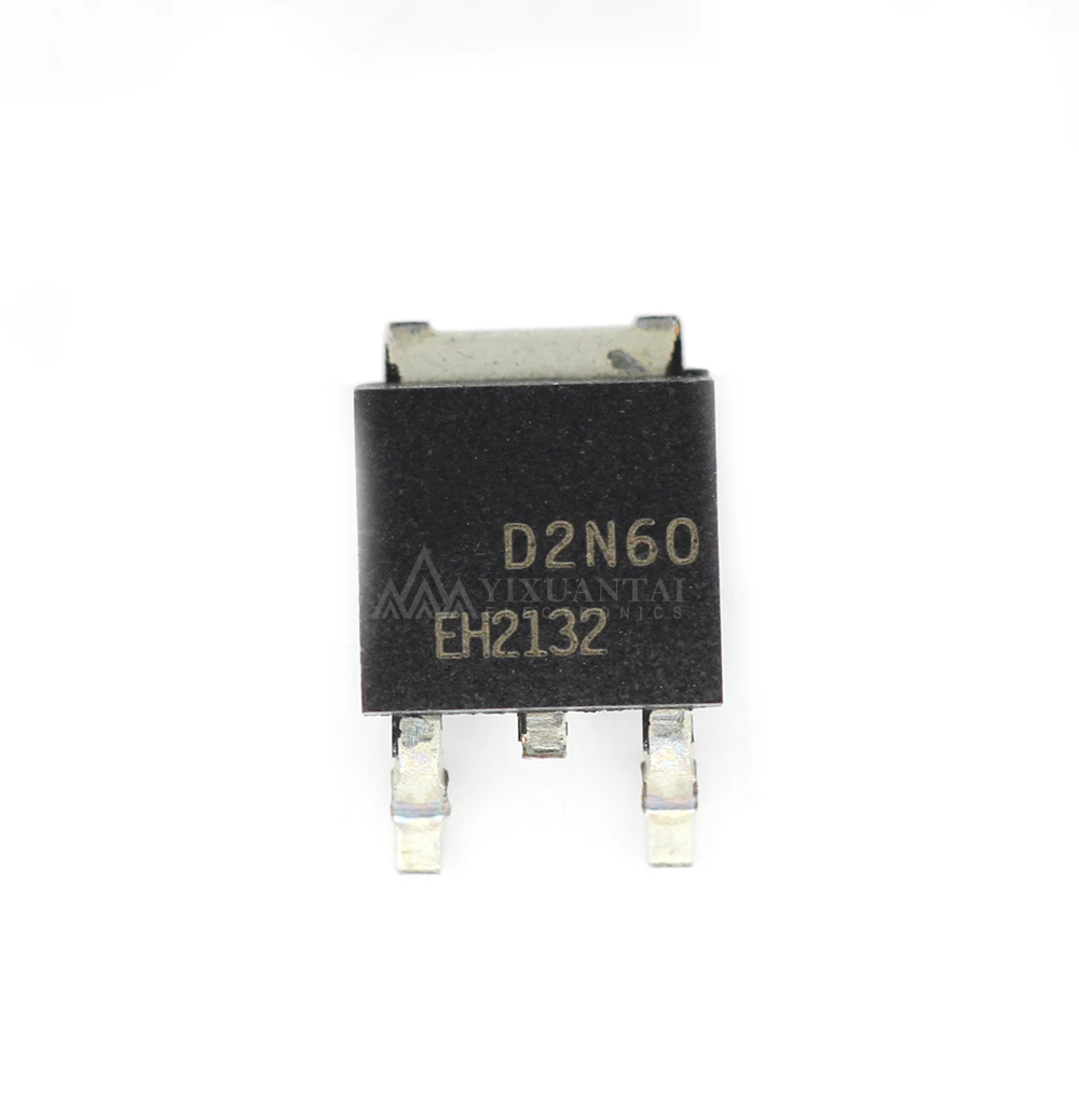 

10 шт./лот, новый оригинальный МОП-транзистор AOD2N60 N-CH 600 В 2A TO252 2N60, маркировка: d2N60