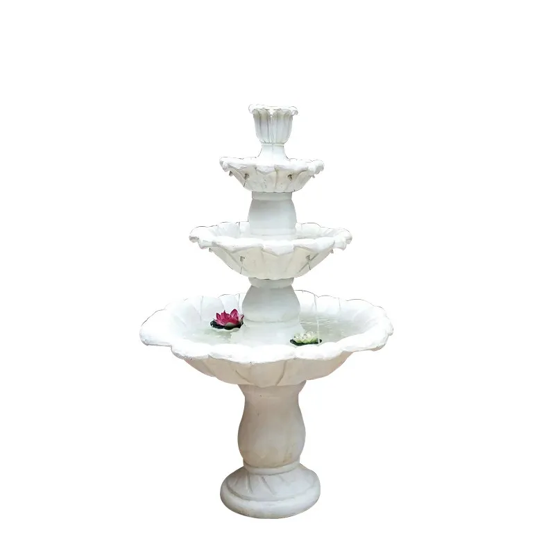 Fuente de agua grande para jardín, fuente de agua decorativa para patio exterior, adorno para bodas.