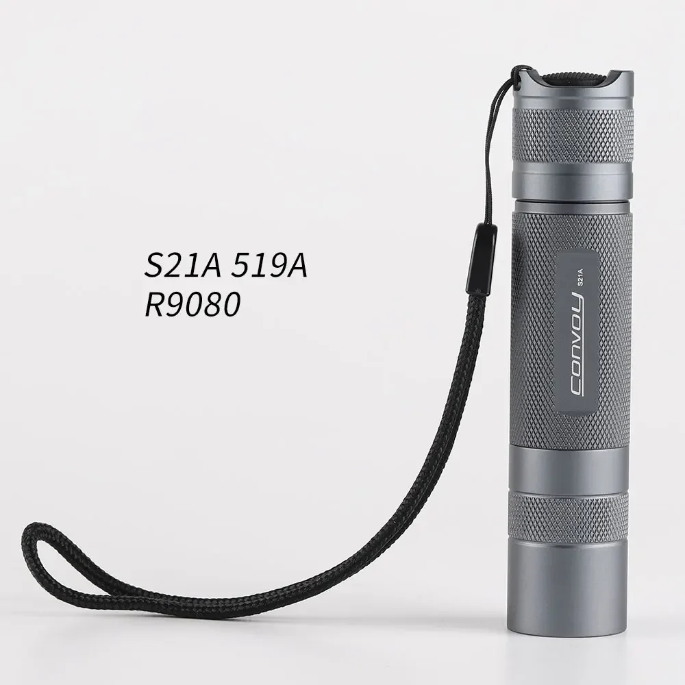 

Convoy S21A 519A R9080 Flashlight Linterna Led S2 Plus 21700 Version High Power Torch Flash Light Camping Fishing Tactical Lamp