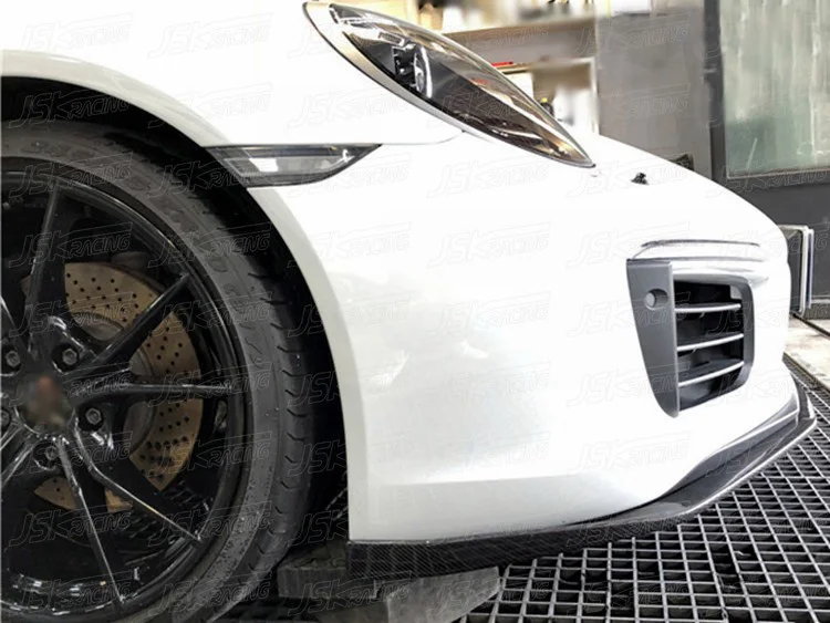 911 991.2 Bodykit Front Bumper Lip Modified Upgraded Carbon Fiber Jsk Style Front Lip for 2015-2018 Porsche Carrera 911 991.2