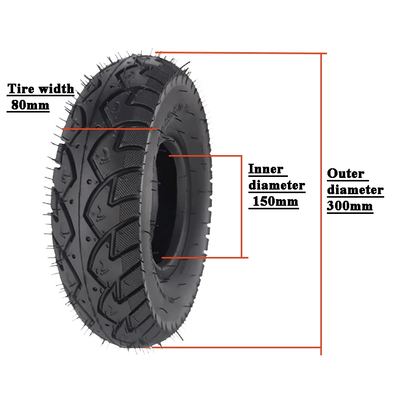 4.10/3.50-6 Electric four-wheel scooter tires, handcart inner tubes, playground children's small train inflatable tires