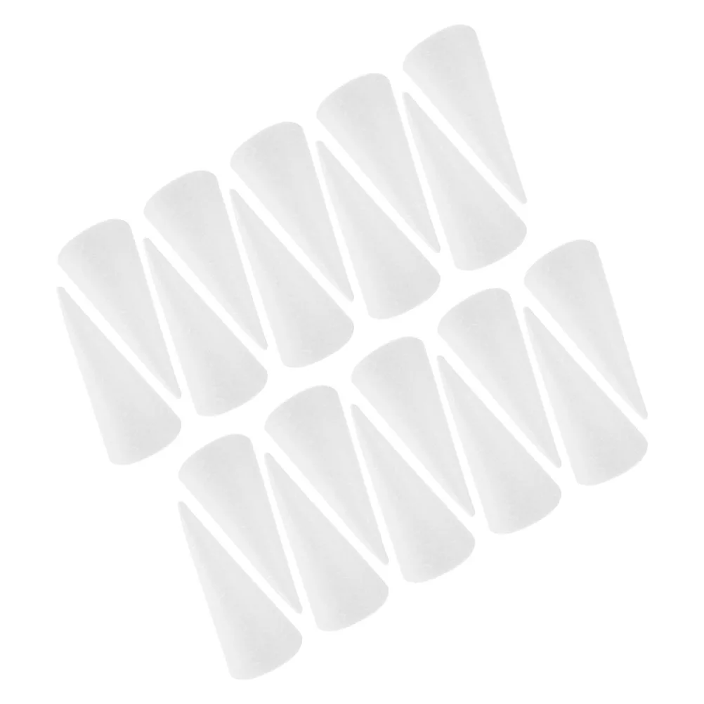 

20 Pcs Foam Cones For Craft Projects Cones White Polystyrene DIY Christmas Decorations Party Props Centerpiece Kids Craft