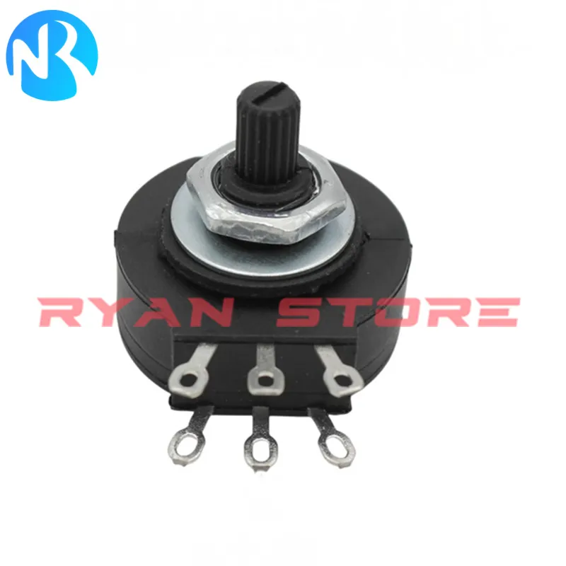 2PCS RV28P RVS28P 1K 10K 100K 220K 4.7K 47K 470K 5K OHM 2W Rotary Carbon Potentiometer Pot For Electric Welding Machine 3/6Pin