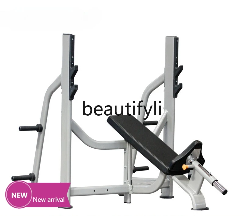 

Upward sloping chair, professional barbell bench press and weight lifting gym equipment