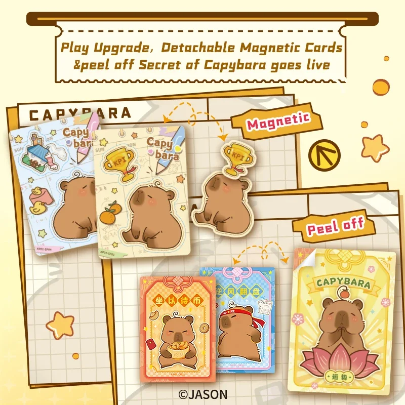 10 paczek CARDFUN Capybara kolekcjonerska gra karciana TCG CCG karty kolekcjonerskie prezentów urodzinowych