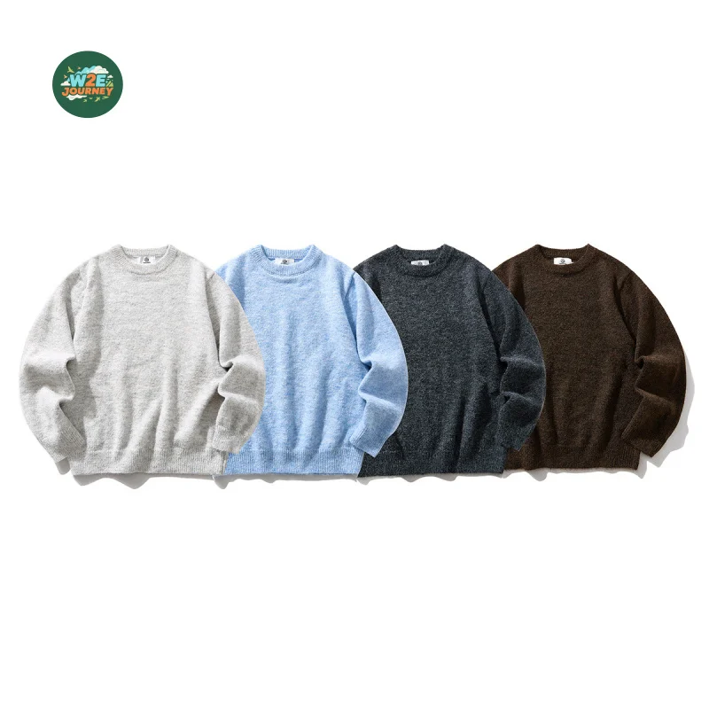 W2EJOURNEY Luxury Quality EU US Size Men Sweater Outdoor Retro Trendy Brand Men'S Knit Cardigan Winter Knitwear Weater