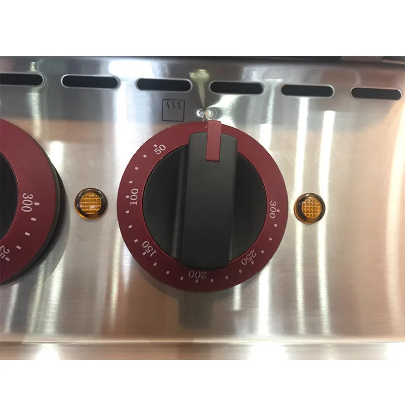 موقد طبخ كهربائي عمودي متعدد الوظائف بأربعة رؤوس، وعاء كهربائي من الفولاذ المقاوم للصدأ عالي الطاقة ببطء