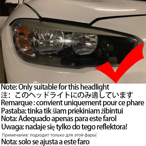 Imagen 2 del producto Luz diurna de Ojos de Ángel estilo DTM M4 para BMW Serie 1, F20, F21, LCI, halógeno 15-19, 114i, 116i, 118i, 120i, 125i