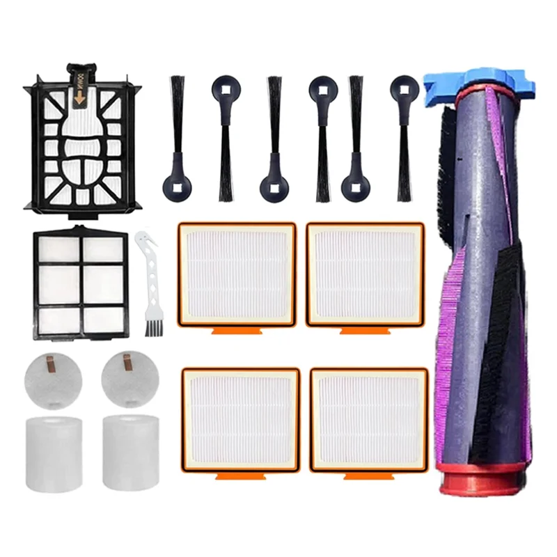 

ABEZ 18PCS For Shark AV2800ZE RV2820YE RV2820ZE AV2820S AV2820XEUS Vacuum Cleaner Parts Main Side Brush HEPA Filter