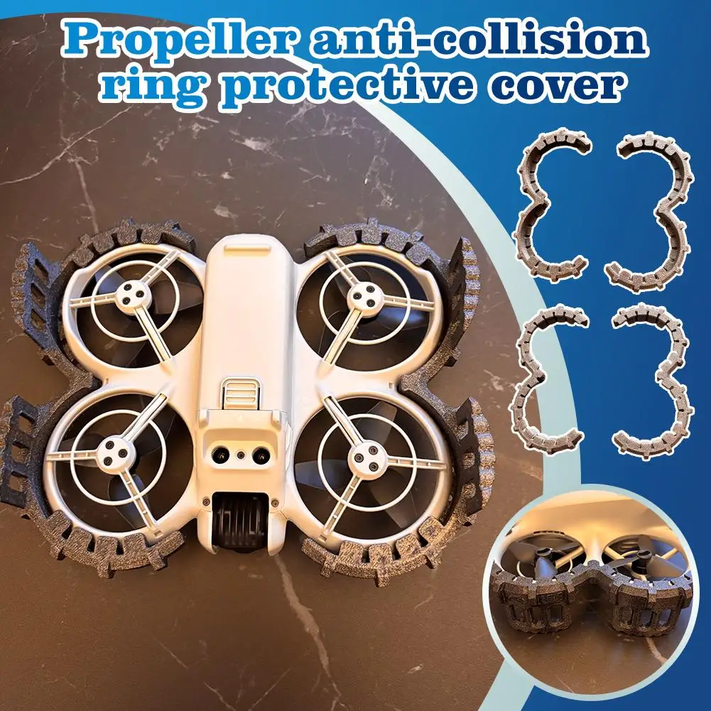 Protective Bumper With Kickstand For DJI Neo Propeller Guard Anti-Collision Impact Protectors Drone Accessories