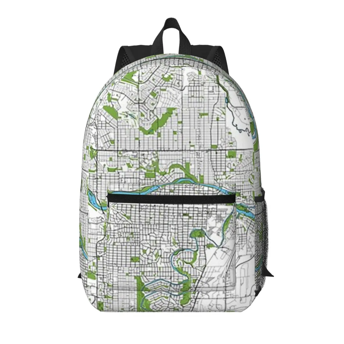 

Calgary Canada - Artistic Map Student Backpack School Bag Hiking Travel Daypack for Men Women Bookbag Shoulder Bags