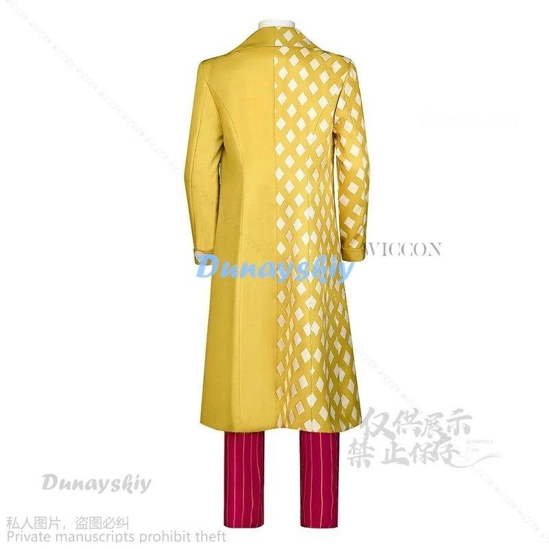 TrickSter Giegie Cosplay Costumes Ha Ji-won Uniform Game Dead Daylight Role Play For Men Yellow Coat For Halloween Party Cosplay