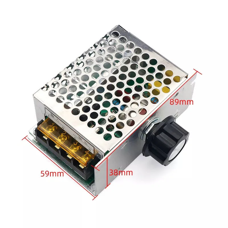 1/2/5/10/20Pcs 4000W High-power Silicon Controlled Voltage Regulator Light Speed Temperature Regulating With Fuse Shell