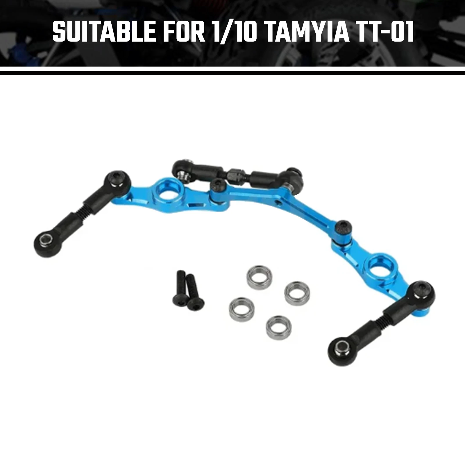 Conjunto de direção metálica para Tamiya, Tamiya, TT01, RC, 1, 10