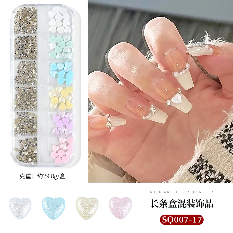1 Box Moon Stars Nail Art Rivets Stud Multi Mental Decals diy Tips Manicure Charms UV Gel  3D Nail Decorations Perfect Nailart