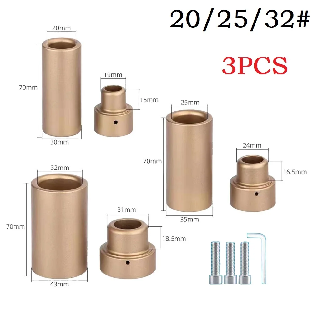 

3pcs 20/25/32mm PR Pipe Welding Parts Die Head Thickening Weld Tube Hot Melt Welder Machine Tool Accessories Welding Tool