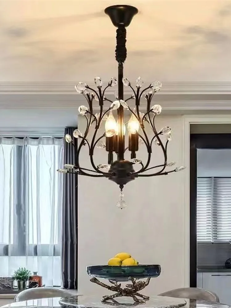 Metal Crystal Pendent Light