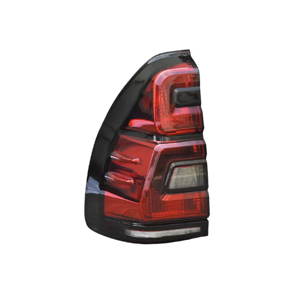 Auto LED Tail Lamp for TOYOTAs Land Cruiser Prado FJ120 2003-2009 Rear Car Accessories 12V with Red Lens Color