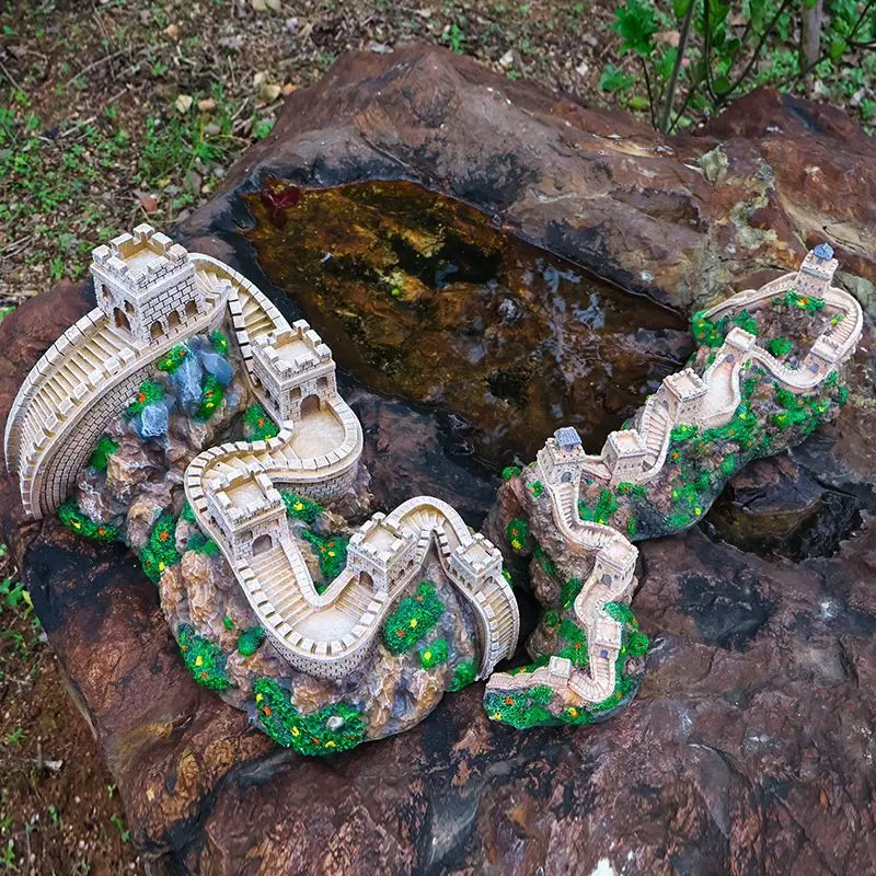 60CM Great Wall Chinese 3D Resin Handicraft Souvenirs Desktop Ornament Indoor Table Buildings Home Decoration Gift Collection view 2
