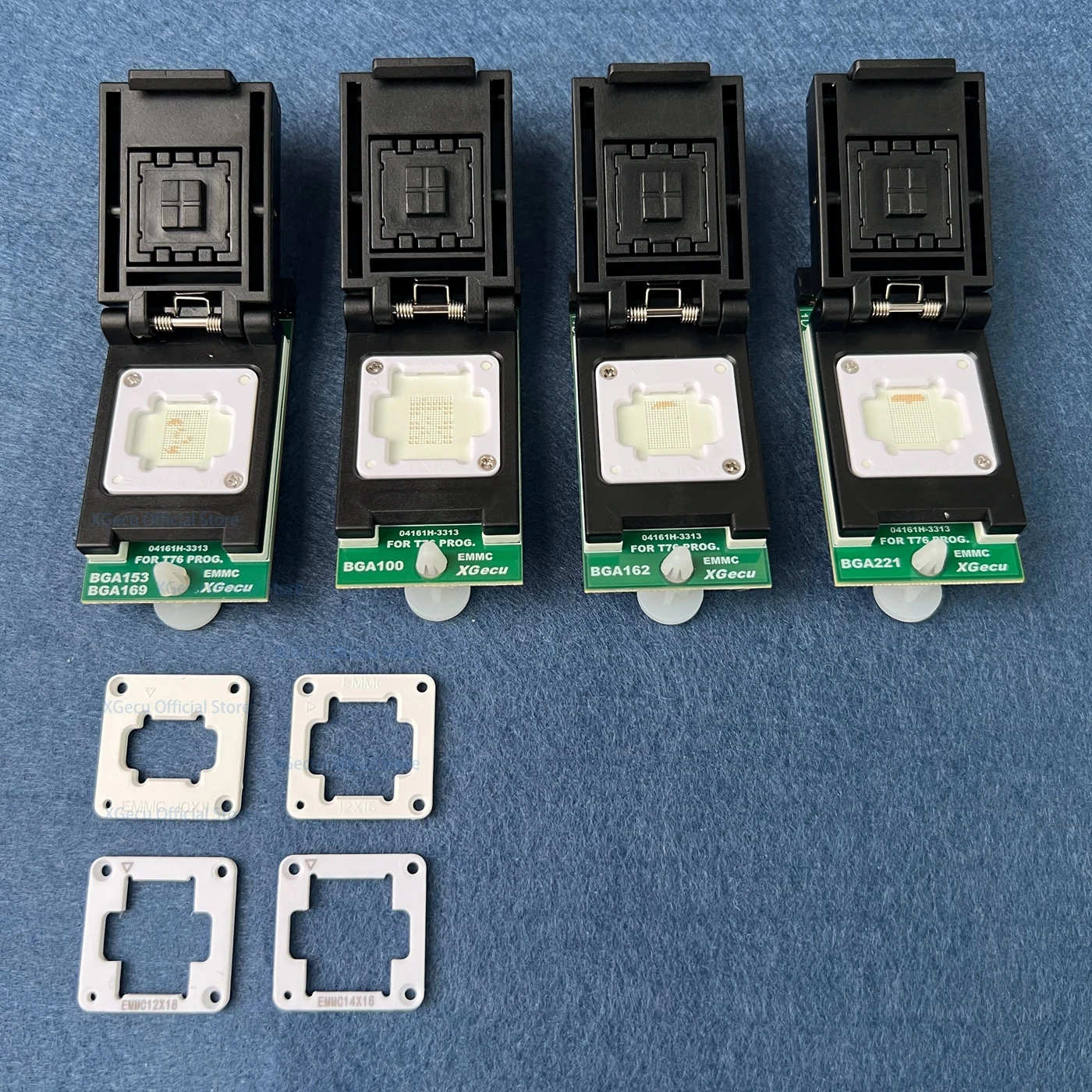 EMMC BGA 5-in-1 Adapter kit/ IC Socket with Dual Head Probe for XGecu T76 Programmer Support BGA100 BGA153 /BGA169 BGA162 BGA221