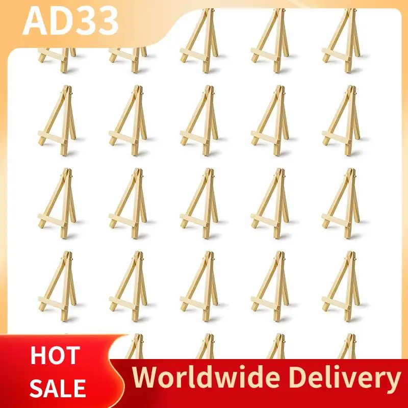 

(High-Quality) 75 Pieces Of Mini 5 Inch Wooden Easel. Business Cards, Display Photos, Small Canvases, Classroom DIY Arts And Cra