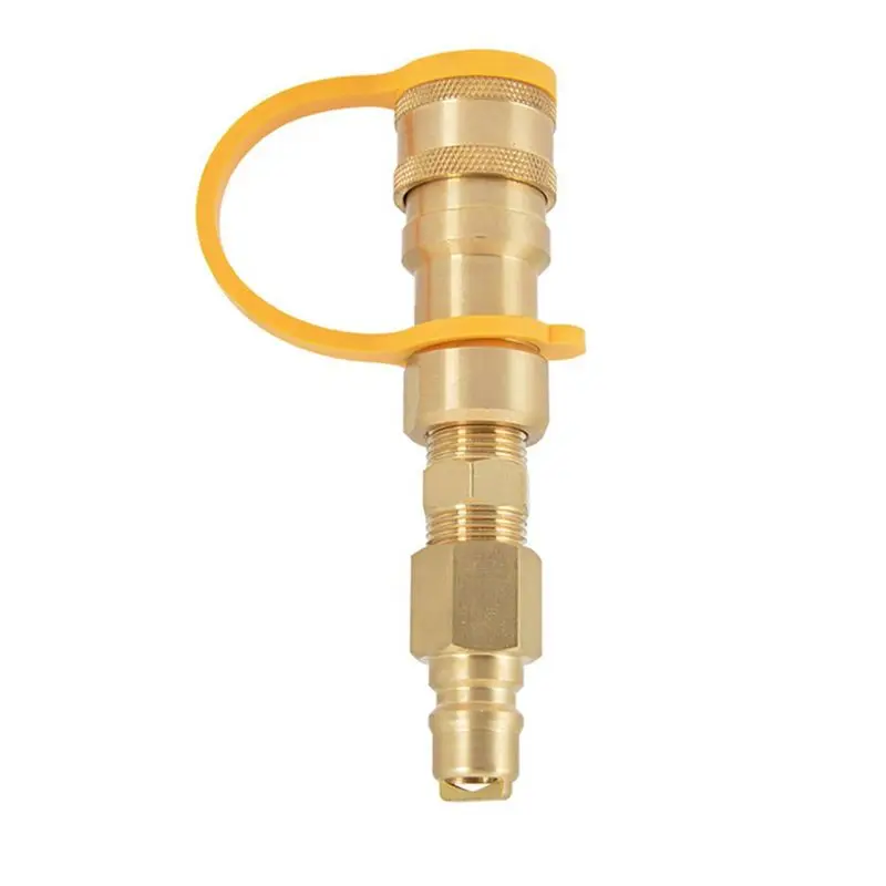 A76I-Brass Propane Adapter Fittings Propane Quick Connect Fittings For LP Gas Propane Hose Quick Disconnect