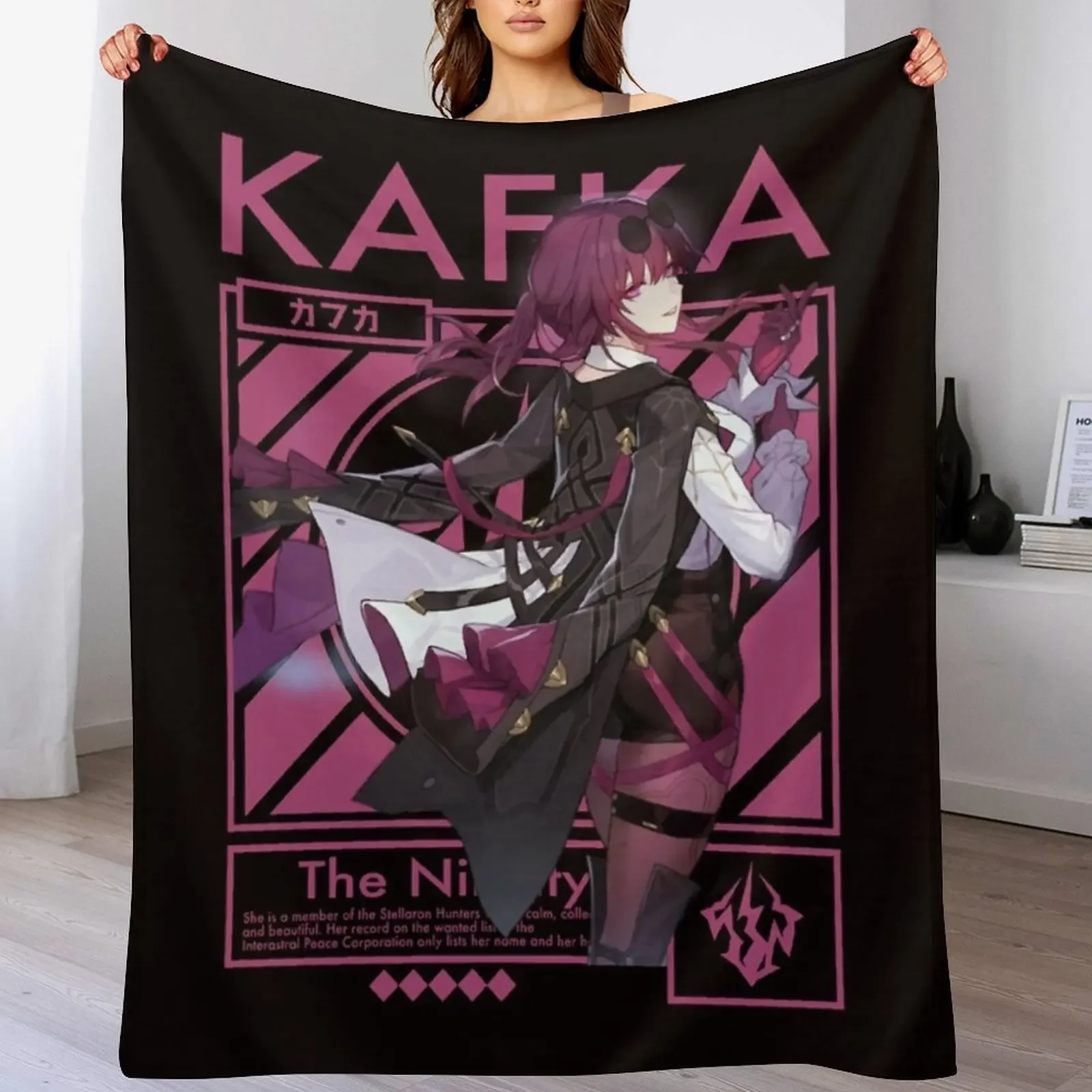 

HONKAI STAR RAIL KAFKA Throw Blanket Cute Plaid Summer Beddings Decorative Sofa Sofa Quilt Blankets